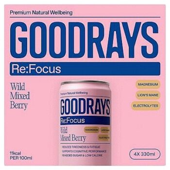 Goodrays ReFocus Wild Mixed Berry (4 x 330ml)