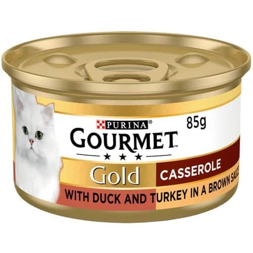 Gourmet Gold Purina Casserole with Duck & Turkey Tinned Cat Food (85g)