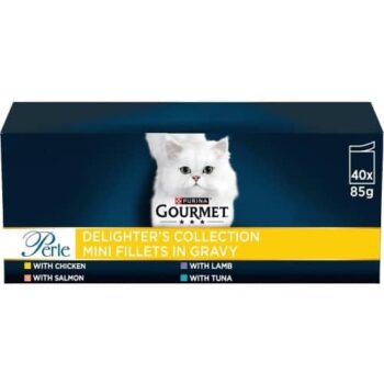 Gourmet Perle Delighters Collection in Gravy Wet Cat Food (40 x 85g)