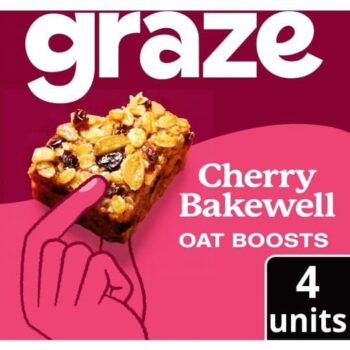 Graze Fibre Oat Boosts Cherry Bakewell (4 x 30g)