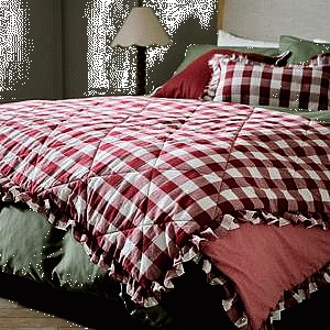 Habitat Berry Quilted Gingham Bedspread 200x200