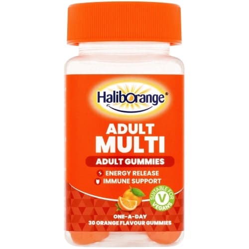 Haliborange Adult Multi Orange Energy Gummies Immune Support 30pk (30)