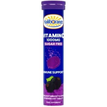 Haliborange Blackcurrant Effervescent Vitamin C Tablets 12yrs+ (20 x 1000mg)