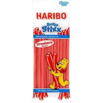 Haribo Balla Stixx Strawberry Flavour Sweets Share Bag (140g)