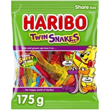 Haribo Twin Snakes Fruit Gum Share Bag (175g)
