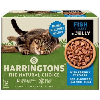 Harringtons Fish Selection in Jelly Wet Cat Food Multipack (12 x 85g)