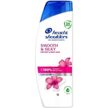 Head & Shoulders Smooth & Silky Anti-Dandruff Shampoo for Frizzy Hair (400ml)