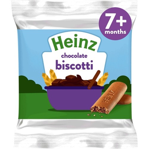 Heinz Chocolate Biscotti Baby Food Snacks 7+ Months (60g)