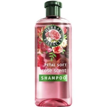 Herbal Essences Rose Scent Petal Soft Shampoo to Nourish Dry Hair Silicone Free (350ml)