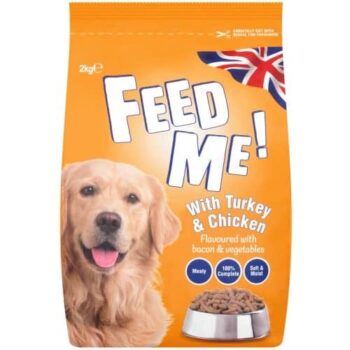 HiLife FEED ME! Complete Nutrition with Turkey & Chicken Flavoured with Bacon & Vegetables Dry Adult Dog Food (2kg)