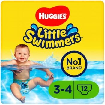 Huggies Little Swimmers Swim Nappies Size 3-4 12 Pants 7-15kg (12)