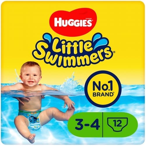Huggies Little Swimmers Swim Nappies Size 3-4 12 Pants 7-15kg (12)