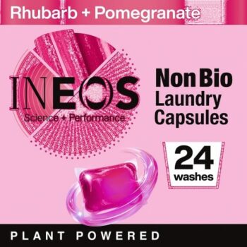 INEOS Non Bio Laundry Capsules Rhubarb + Pomegranate 24Each