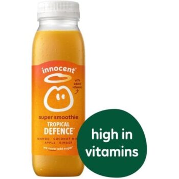 Innocent Tropical Defence Mango Coconut Milk & Apple Smoothie with Vitamins (300ml)