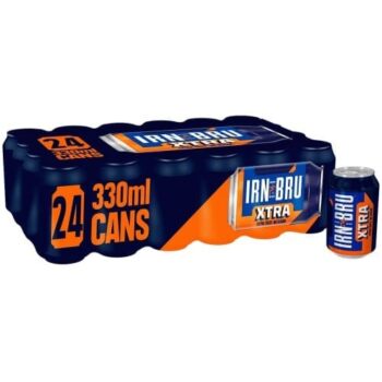 IRN-BRU Xtra Sugar Free Soft Drink Cans (24 x 330ml)
