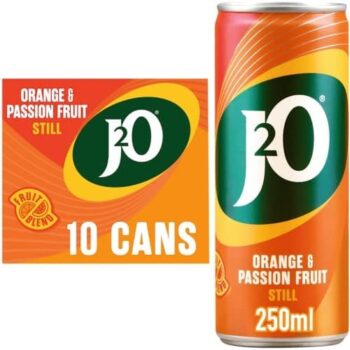 J2O Orange & Passionfruit Cans (10 x 250ml)