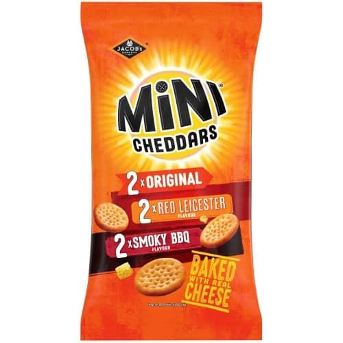 Jacob's Mini Cheddars Variety Multipack (6 x 23g)