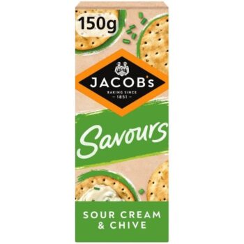 Jacob's Sour Cream & Chive Savours Thins Crackers (150g)