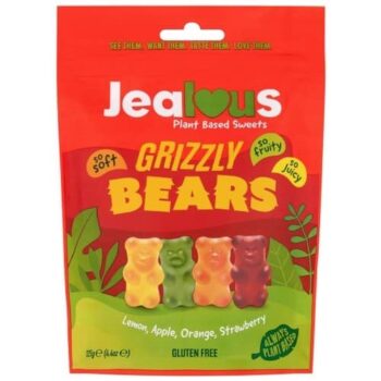 Jealous Sweets Grizzly Bears Gummy Sweets (125g)