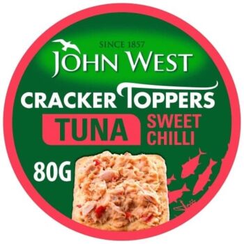 John West Cracker Toppers Tuna Sweet Chilli (80g)
