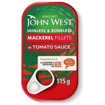 John West Mackerel Fillets in Tomato Sauce (115g)