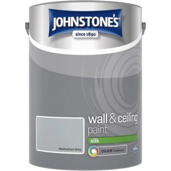 Johnstone's Manhattan Grey Vinyl Silk Emulsion Paint (5 Litre)