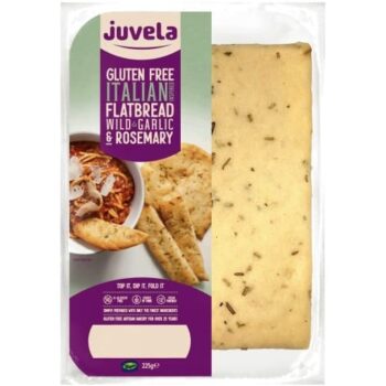 Juvela Gluten Free Italian Inspired Flatbread Wild Garlic & Rosemary (225g)