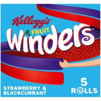 Kellogg's Fruit Winders Doubles Strawberry & Blackcurrant Rolls (5 x 17g)