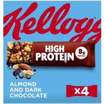 Kellogg's High Protein Almond and Dark Chocolate snack bars (4 x 35g)