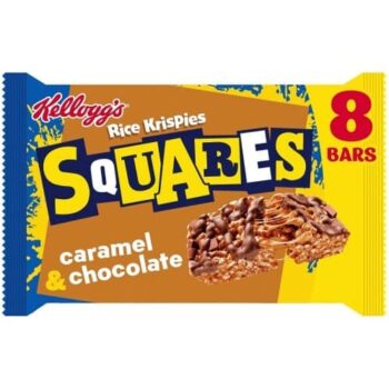 Kellogg's Rice Krispies Curious Squares Caramel & Chocolate Snack Bars (8 x 36g)
