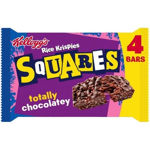 Kellogg's Rice Krispies Squares Chocolatey Snack Bars (4 x 36g)
