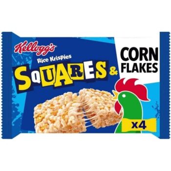 Kellogg's Squares & Corn Flakes Rice Krispies Bars (4 x 31g)