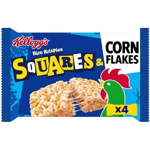 Kellogg's Squares & Corn Flakes Rice Krispies Bars (4 x 31g)