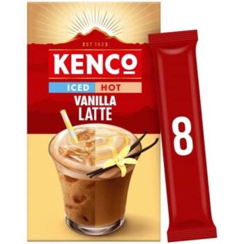 Kenco Vanilla Iced Hot Latte Instant Coffee Sachets (8 x 20.3g)