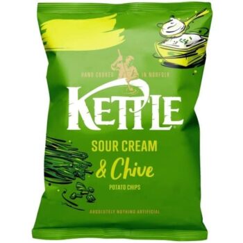 Kettle Sour Cream & Chive Potato Chips (130g)