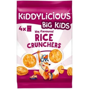 Kiddylicious BBQ Flavoured Rice Crunchers Kids Snacks (4 x 15g)
