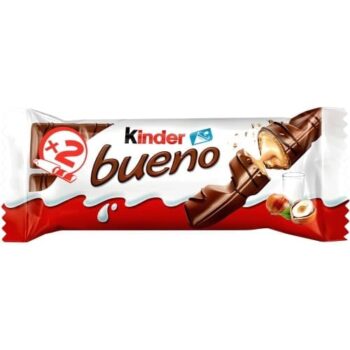 Kinder Bueno Milk & Hazelnuts 2 Finger Single Bar (2 x 43g)