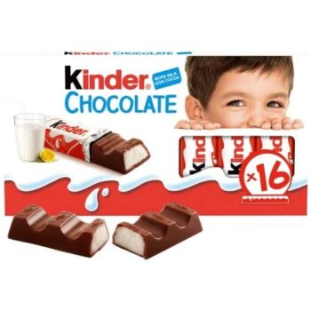 Kinder Milk Chocolate Mini Snack Bars Multipack (16 x 200g)
