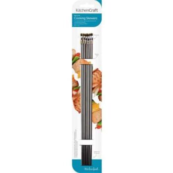 KitchenCraft Stainless Steel Flat Sided Skewers (30cm)