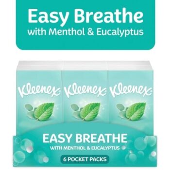 Kleenex Easy Breathe Tissues Pocket Pack 6x9 Sheets (6)