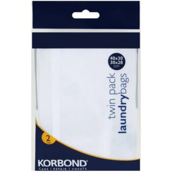 Korbond Laundry Bags Twin Pack 2 Sizes (48g)
