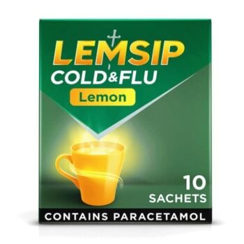Lemsip Cold & Flu Lemon Flavour Sachets 10 Sachets (10)