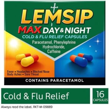 Lemsip Max Cold & Flu Relief Day&Night Capsules (16)