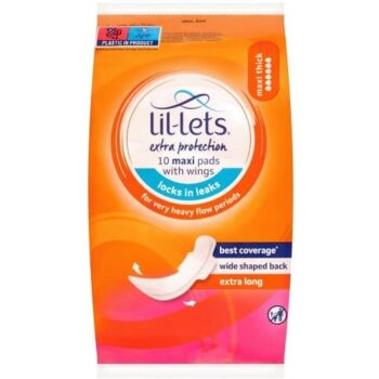 Lil-Lets Extra Protection 10 Maxi Pads with wings (10)