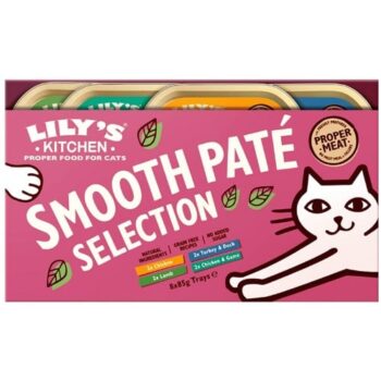 Lily's Kitchen Cat Pate Selection Multipack Smooth Pate Selection for Adult Cats (8 x 85g)