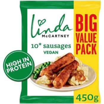 Linda McCartney's Family Value Pack 10 Vegetarian Sausages (450g)