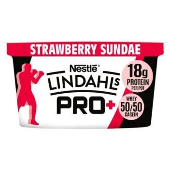 Lindahls Strawberry Sundae Pro + Kvarg (150g)