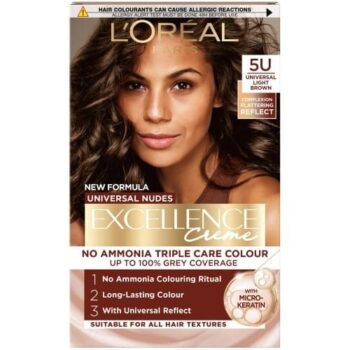 L'Oreal Excellence Universal Nudes Light Brown 5U Hair Dye