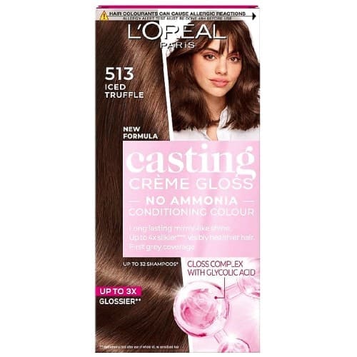 L'Oreal Paris Casting Creme Gloss 513 Iced Truffle Brown Hair Dye (3)