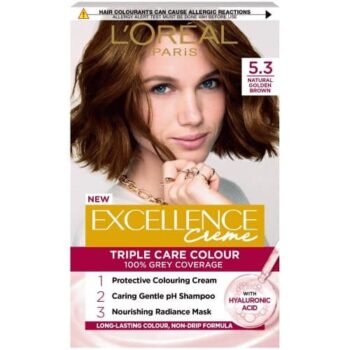 L'Oreal Paris Excellence Creme 5.3 Natural Golden Brown Hair Dye